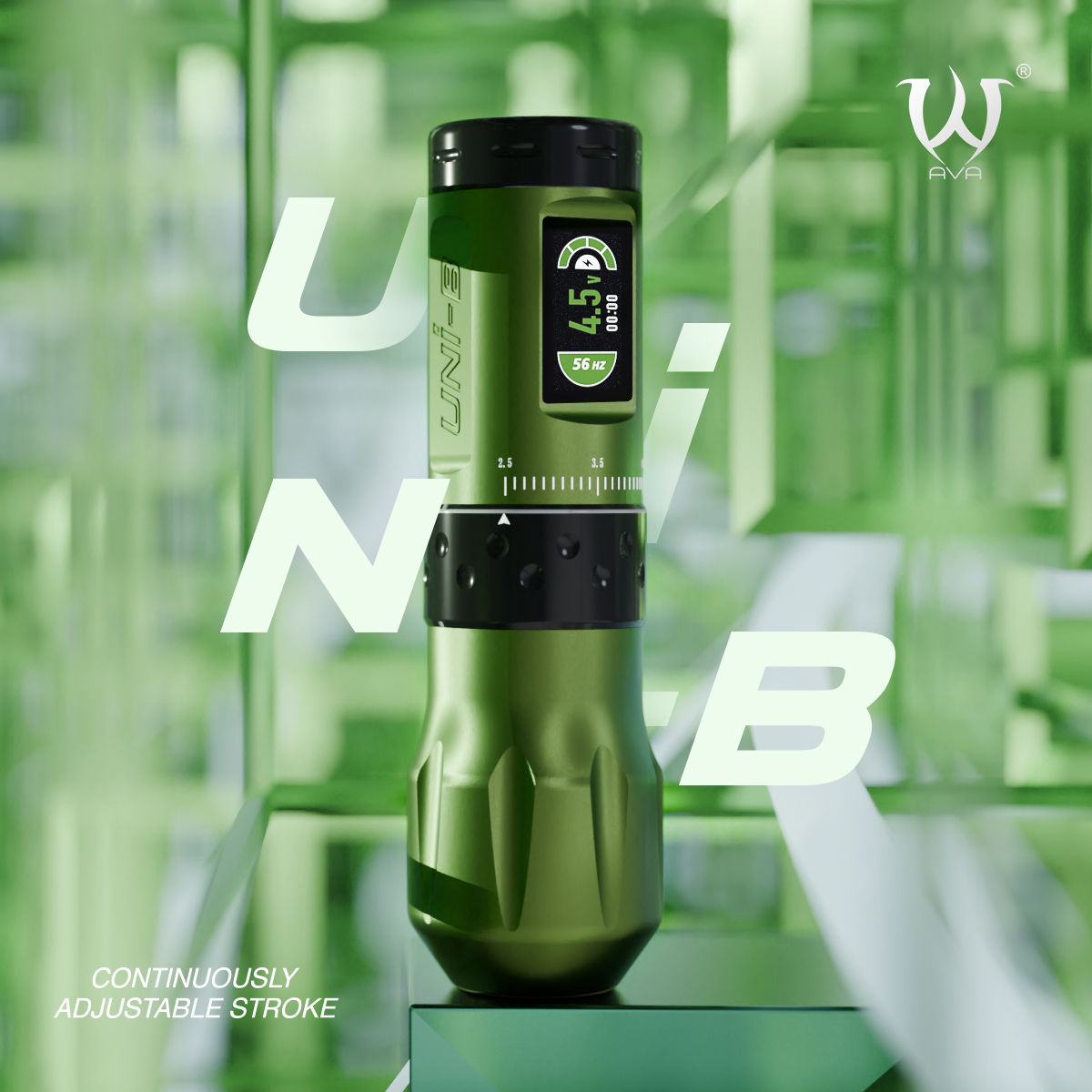 Newest AVA WIRELESS PEN ADJUSTABLE STROKE UNi-B Green